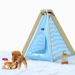 Animal Dog House Tent: OEM 100%Cotton Canvas Dog Cat Portable Washable Waterproof Small 06-0953 www.cattree-factory.com