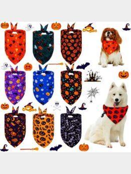 Halloween pet drool towel cat and dog scarf triangle towel pet supplies 118-37017 www.cattree-factory.com