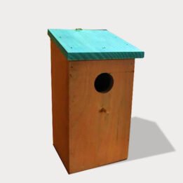 Wooden bird house,nest and cage size 12x 12x 23cm 06-0008 www.cattree-factory.com