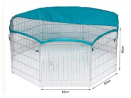 Wire Pet Playpen with waterproof polyester cloth 8 panels size 63x 60cm 06-0114 Pet products factory wholesaler, OEM Manufacturer & Supplier www.cattree-factory.com