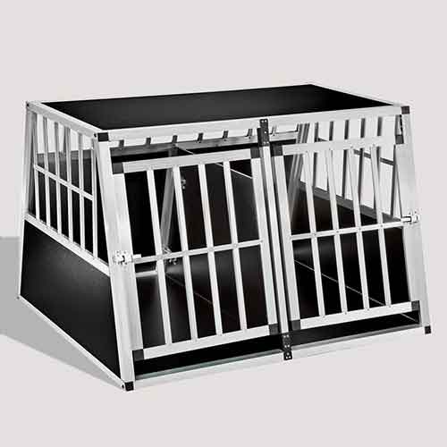 Aluminum Dog cage Large Double Door Dog cage 75a 104 06-0777 Aluminum Dog Cages Large Double Door Dog cage 75a 104