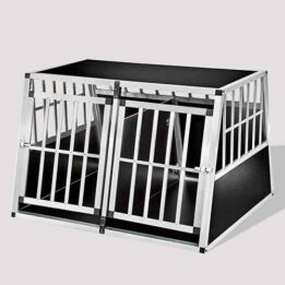Large Double Door Dog cage With Separate board 06-0778 www.cattree-factory.com