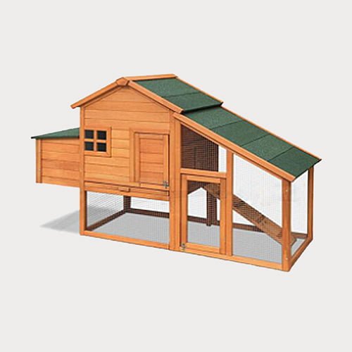 Wooden chicken coop cage SBS rainproof roof cover Size 171x 66x 121cm 06-0795 Chicken Cage: Wooden Hen Coop Egg House cat beds