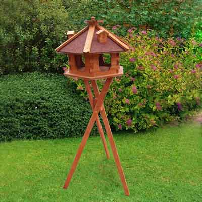 High Quality Wooden Bird feeder China Factory Bird House Height 45cm height 1M 06-0980 Bird Feeder Bird feeder