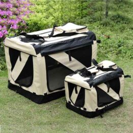 OEM Beige Foldable Dog Carrier Bag | Wholesale Pet Travel Bag Pet dog travel carrier