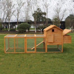 Chinese Mobile Chicken Coop Wooden Cages Large Hen Pet House www.cattree-factory.com
