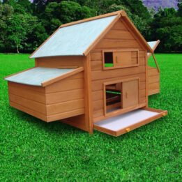 Wooden pet house Double Layer Chicken Cages Large Hen House www.cattree-factory.com
