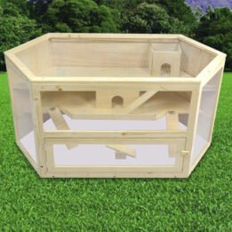 Hot Sale Wooden Hamster Cage Large Chinchilla Pet House www.cattree-factory.com