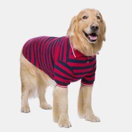Pet Clothes Thin Striped POLO Shirt Two-legged Summer Clothes 06-1011-1 www.cattree-factory.com