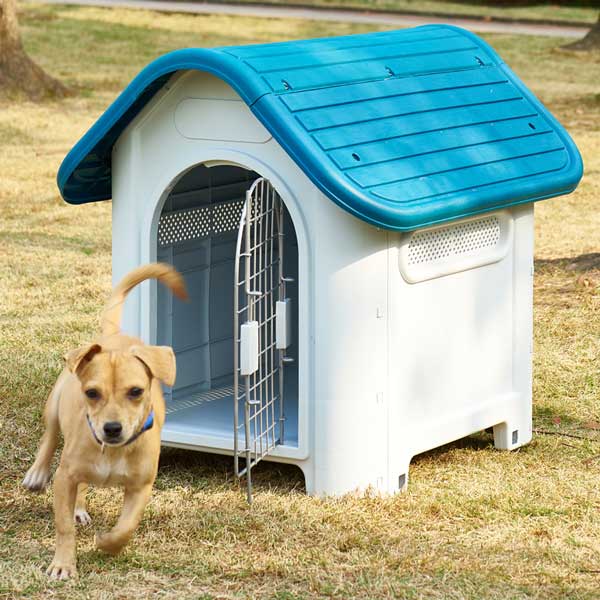 Winter Warm Removable and Washable perreras para perros Pet Kennel Plastic Kennel Outdoor Rainproof Dog Cage Dog House: Pet Products, Dog Goods 06-1602