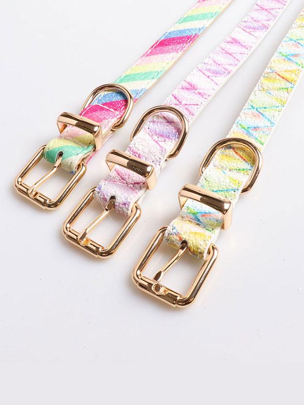 New Design Luxury Dog Collar Fashion Acrylic Dog Collar With Metal Buckle Dog Collar 06-0543 Dog Collars 06-0543-1