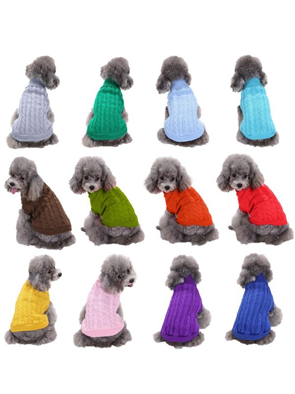 Wholesale Amazon Hot Pet Dog Sweater Big Dog Golden Retriever Clothes 107-222048 Dog Clothes 107-222048