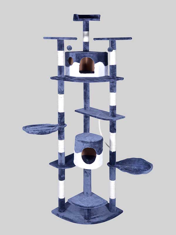 OEM Wholesale High Quality Pet Manufacturer Stock Luxury Cat Tower Cat Scratcher Tree 06-0002 www.cattree-factory.com