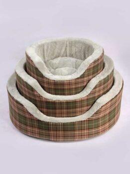 Coral velvet striped plaid simple wind upscale comfortable dog kennel sofa nest pet supplies106-33008 www.cattree-factory.com