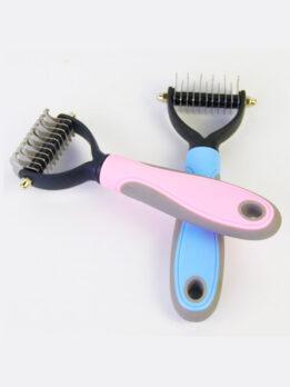 Wholesale OEM & ODM Pet Comb Stainless Steel Double-sided open knot dog comb 124-235001 www.cattree-factory.com